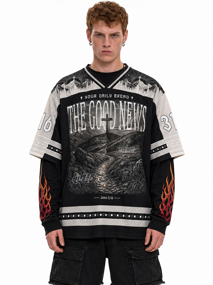 The Good News Graphic Mesh Jersey