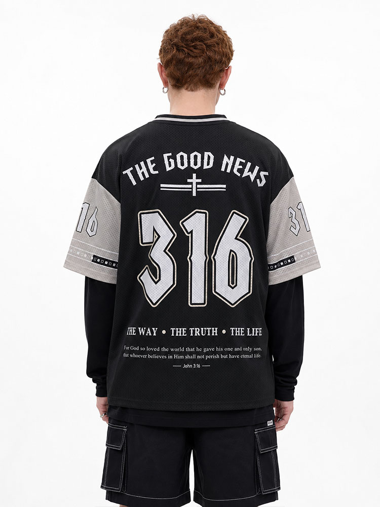 The Good News Graphic Mesh Jersey
