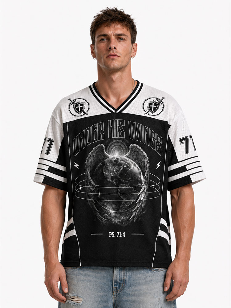 Winged Globe Graphic Mesh Jersey