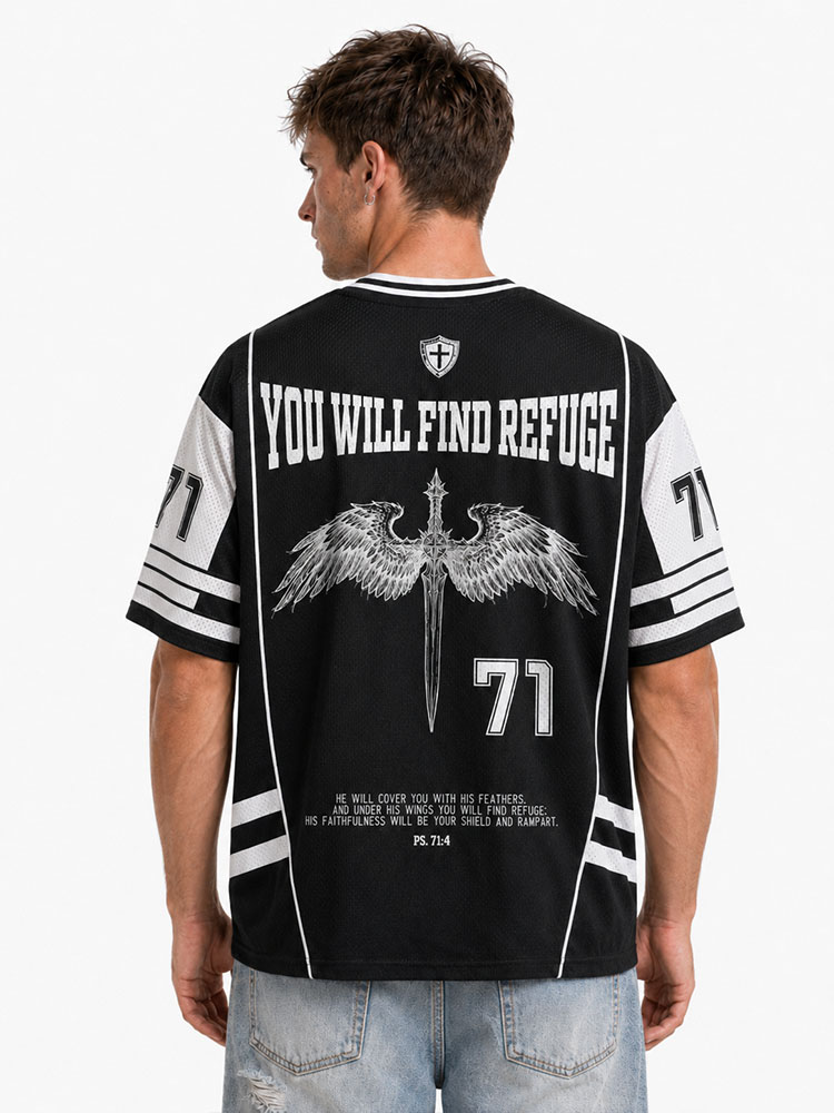 Winged Globe Graphic Mesh Jersey