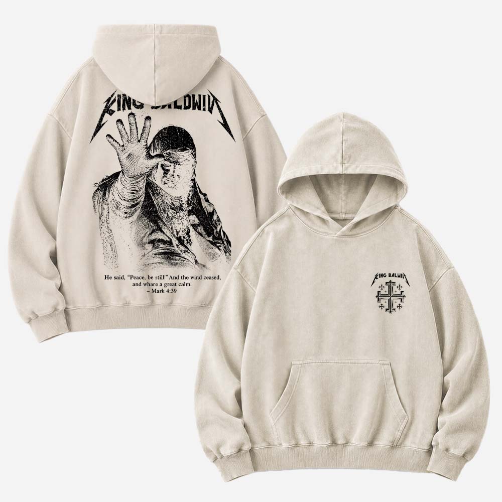 Masked King Vintage Washed Hoodie
