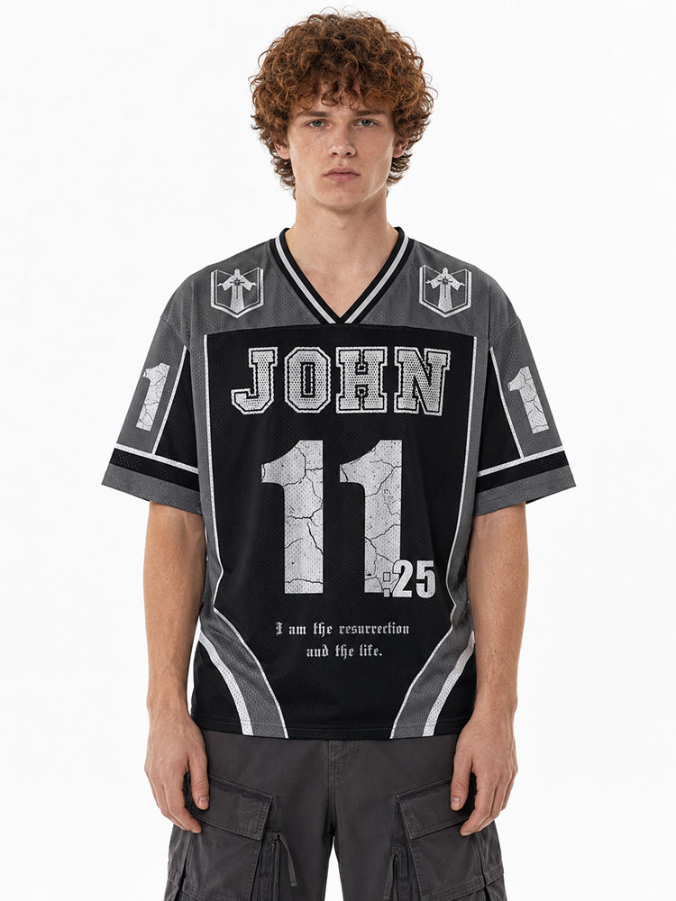 Walk Into Light Graphic Mesh Jersey