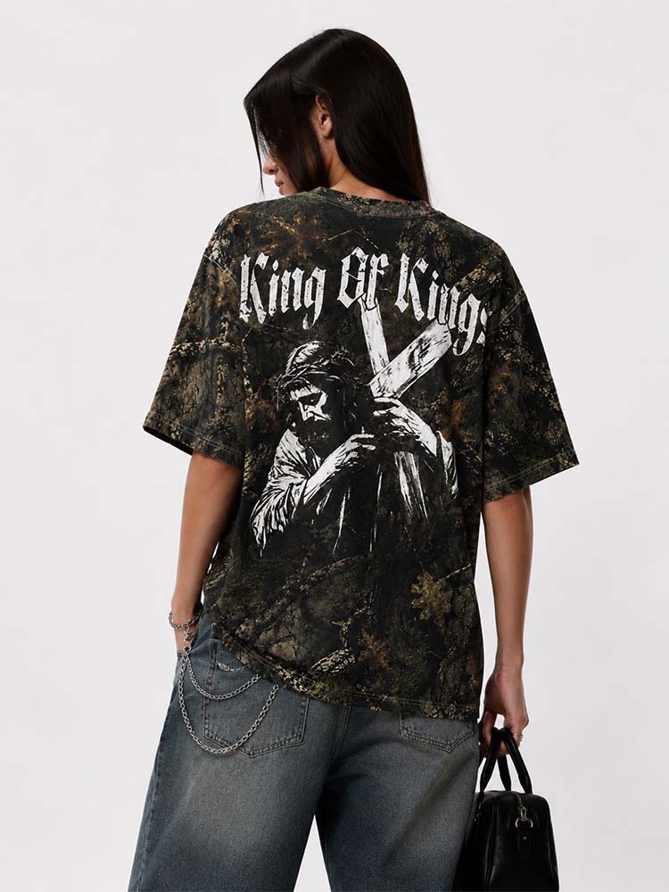 Burden Bearer Eco Oversized Graphic Tees · GRS Certified
