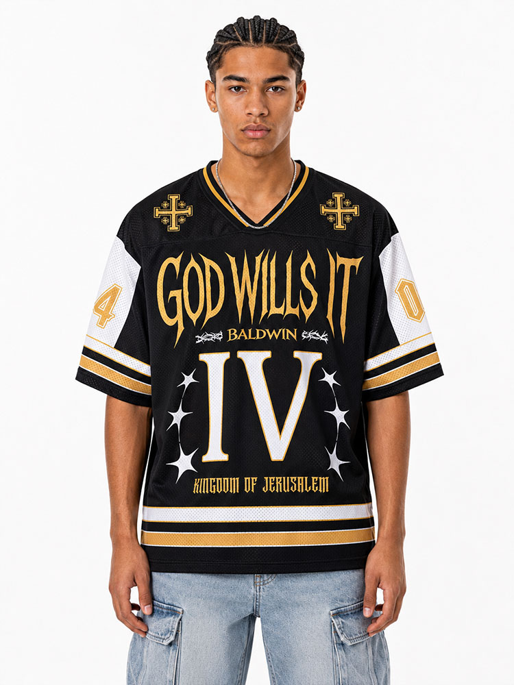 Masked King Graphic Mesh Jersey