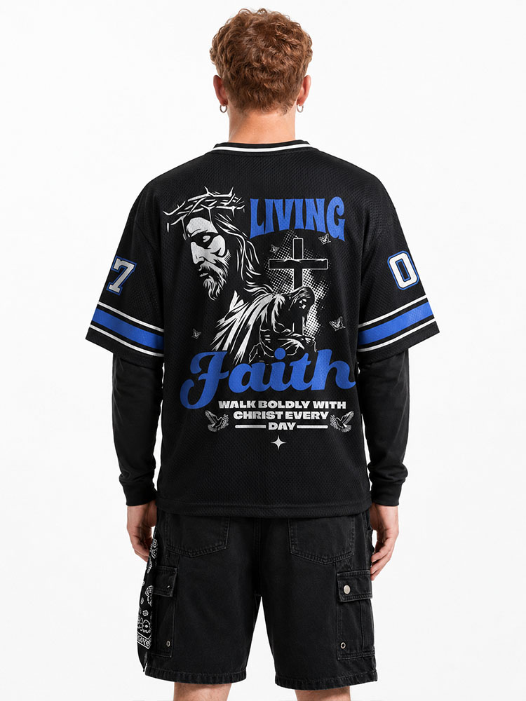 Live Boldly Graphic Mesh Jersey