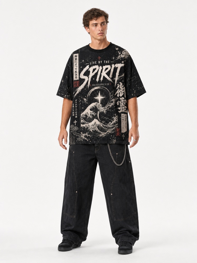 Kill The Flesh Eco Oversized Graphic Tees · GRS Certified