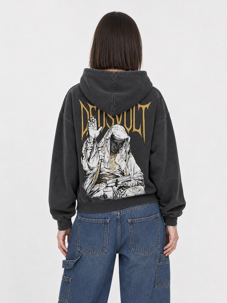 Masked King Vintage Washed Hoodie