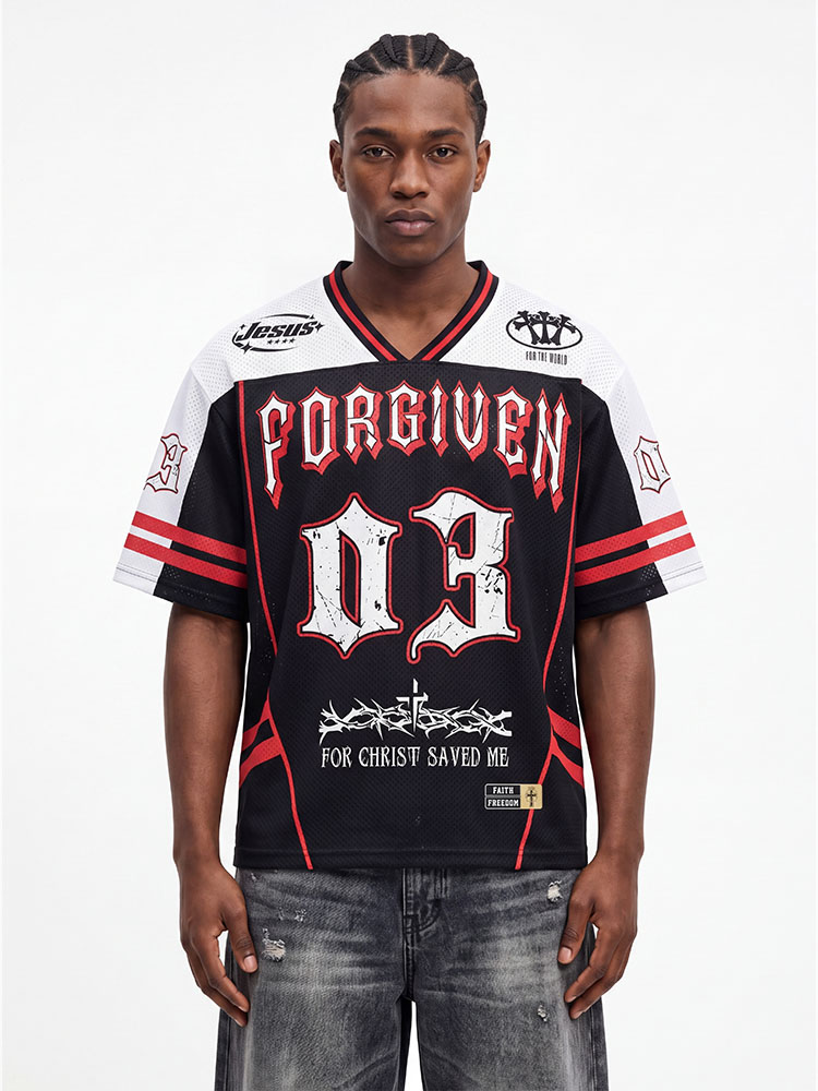 King Portrait Graphic Mesh Jersey
