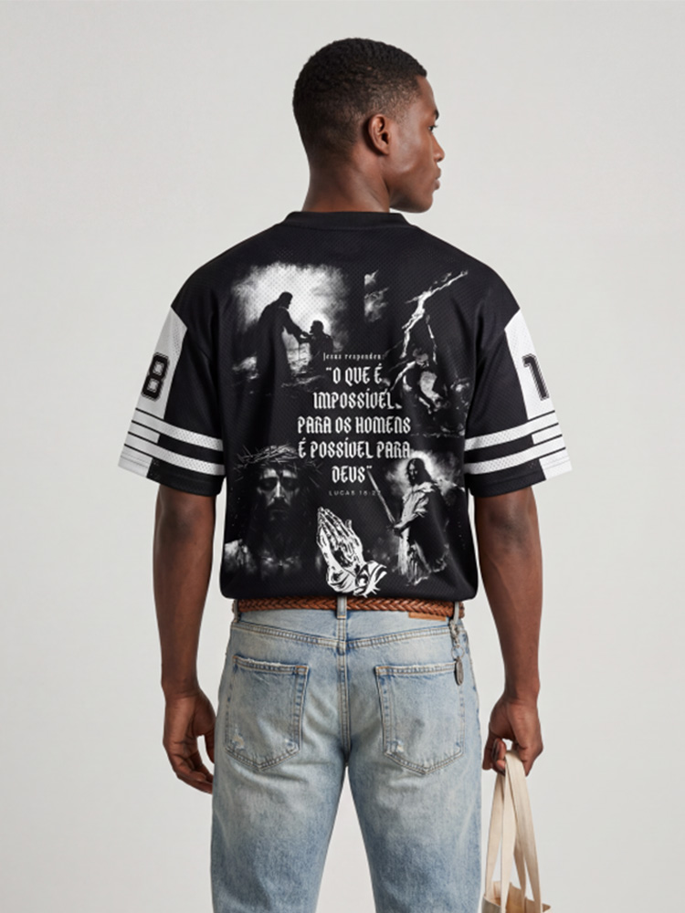 Impossible Path Graphic Mesh Jersey