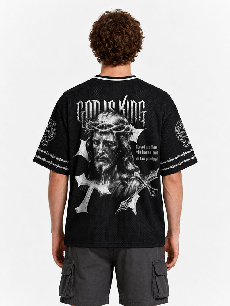 Crown Statement Graphic Mesh Jersey