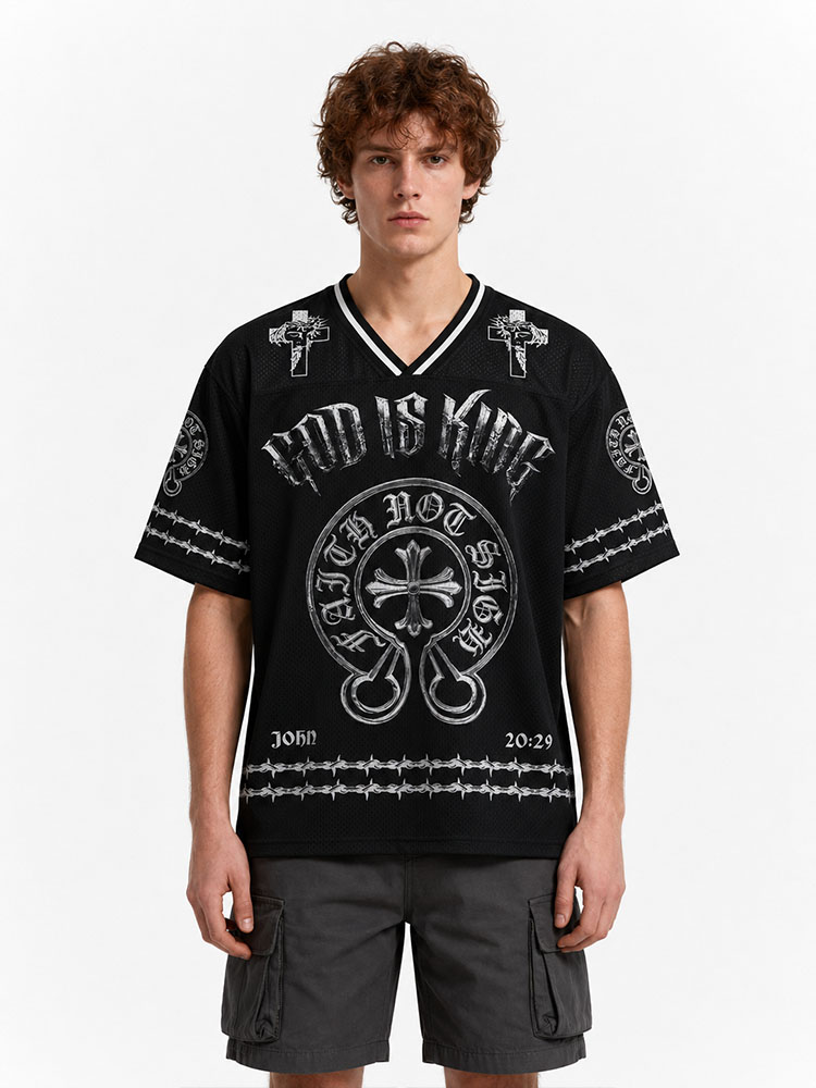 Crown Statement Graphic Mesh Jersey
