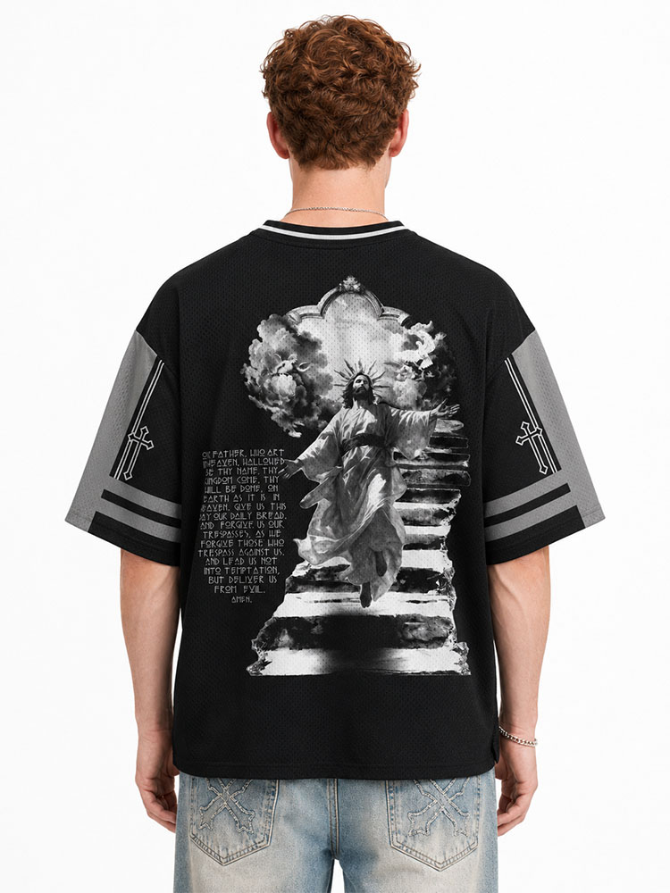 Cloud Stairway Graphic Mesh Jersey