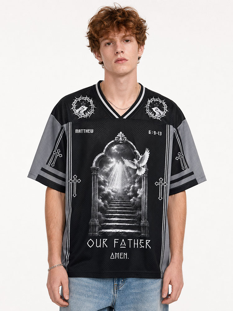 Cloud Stairway Graphic Mesh Jersey