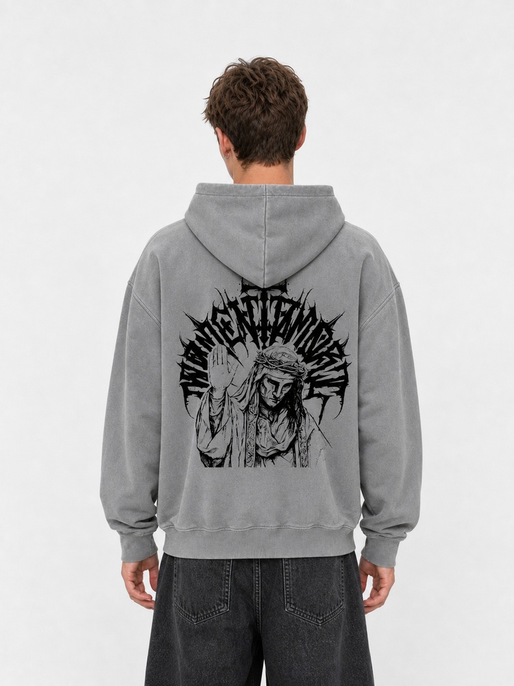 Masked Knight Vintage Washed Hoodie