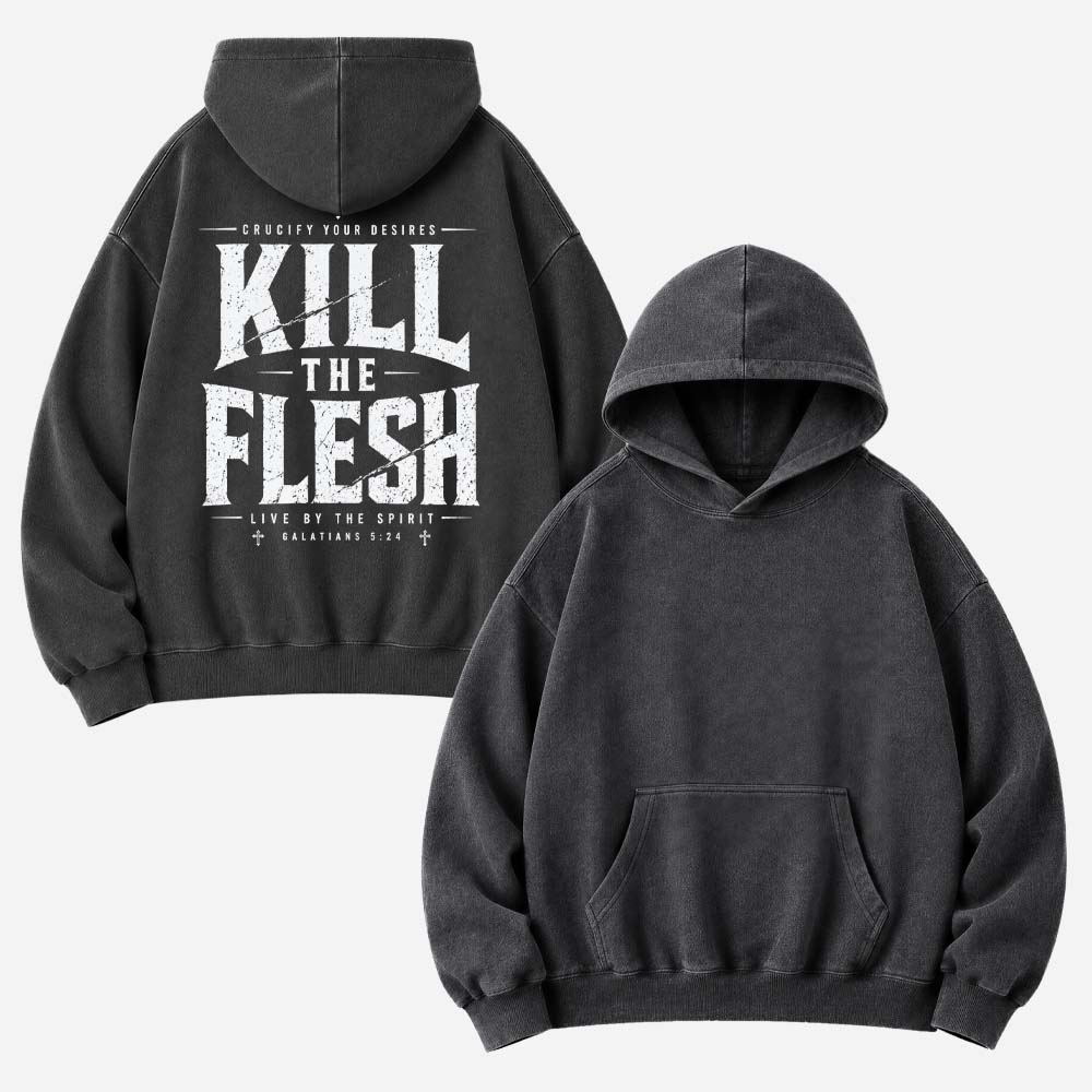 Kill the Flesh Vintage Washed Hoodie