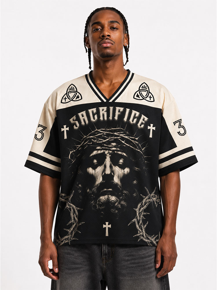 Thorn Crown Graphic Mesh Jersey