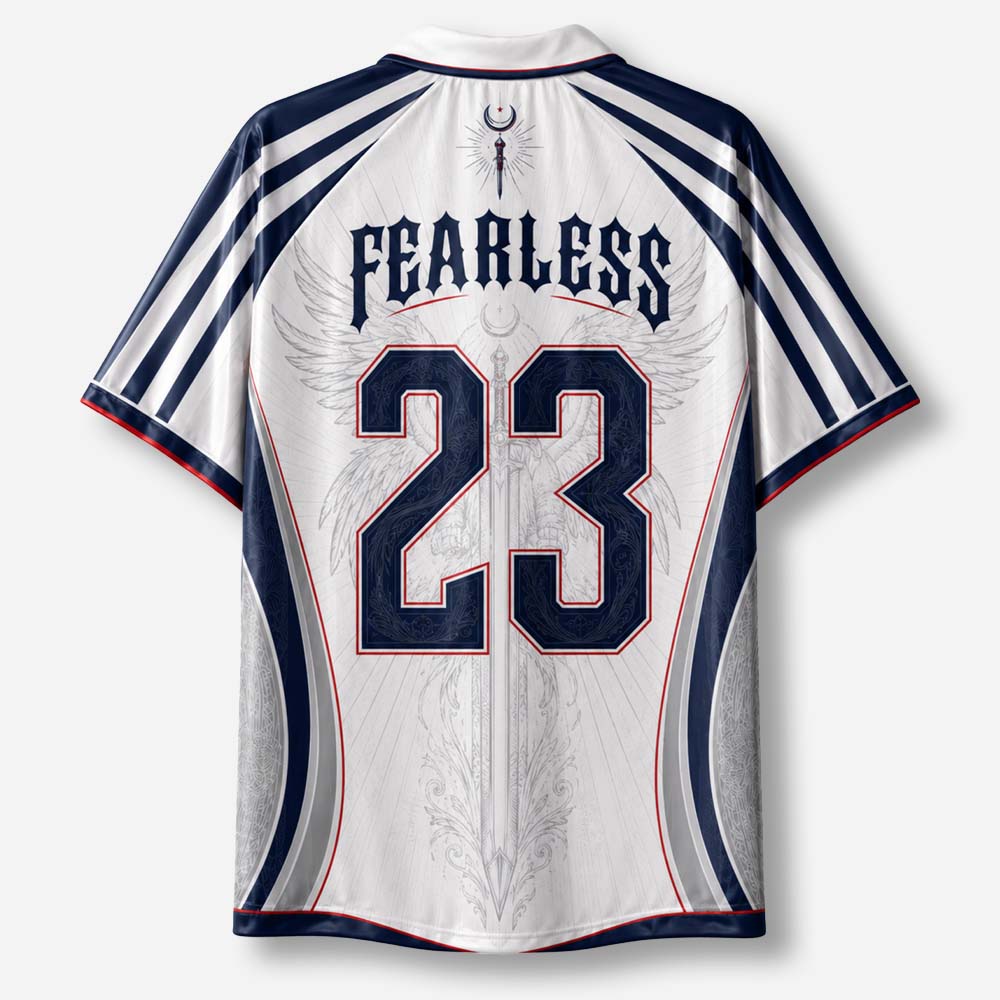 Fearless Sword Graphic Collar Jersey