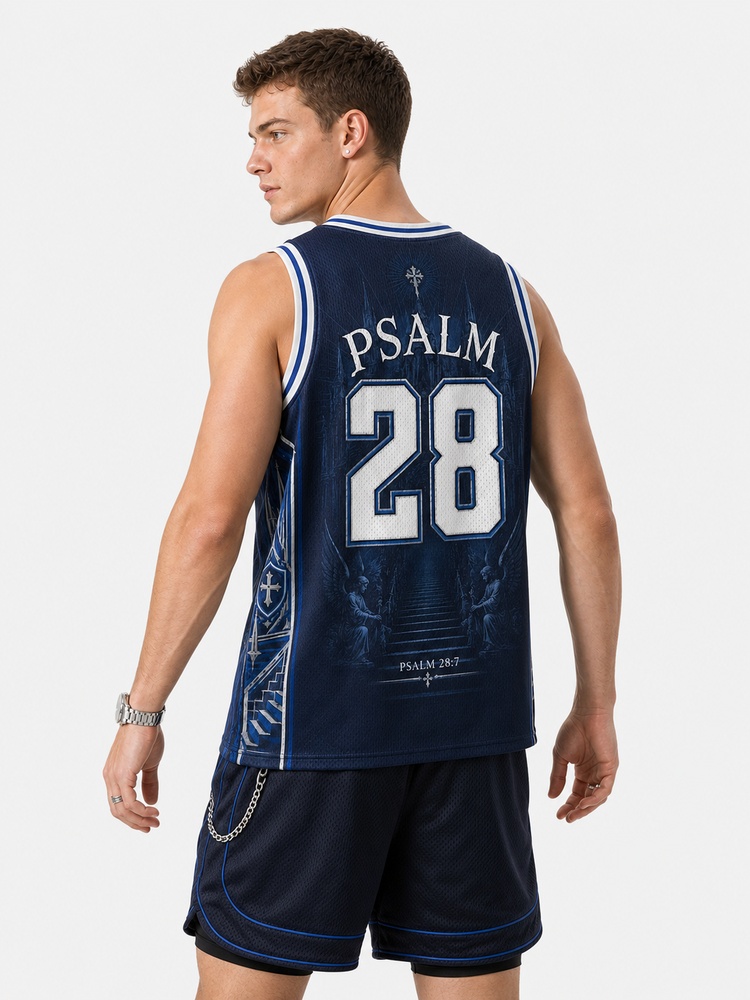 Fortress Strength Graphic Mesh Jersey Tank Top