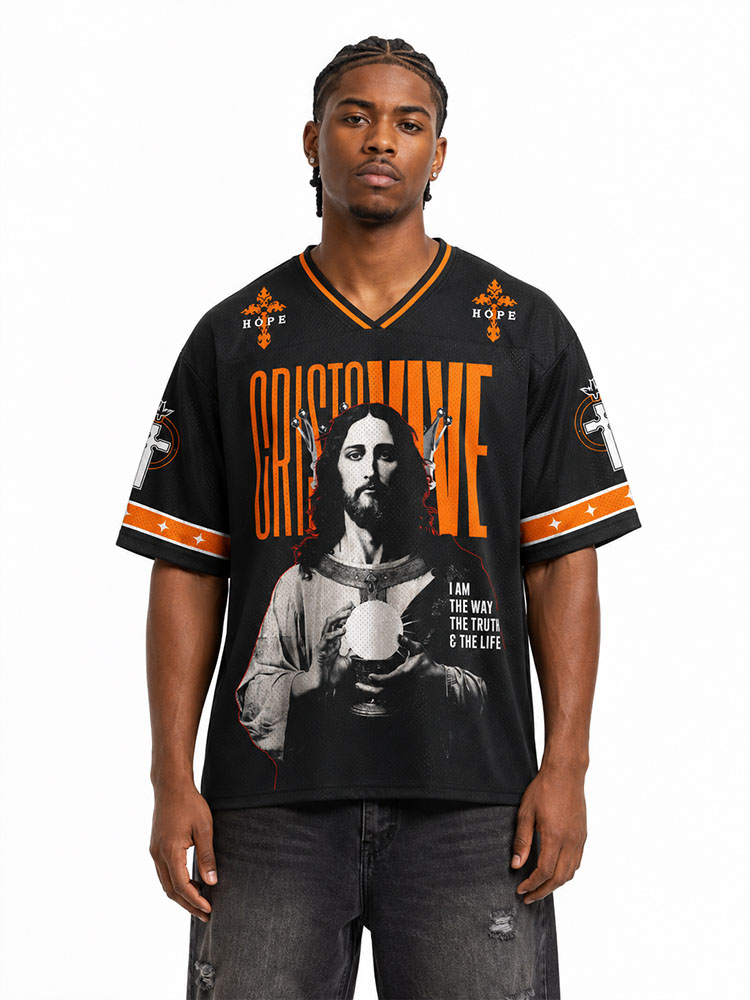Crimson Hope Graphic Mesh Jersey