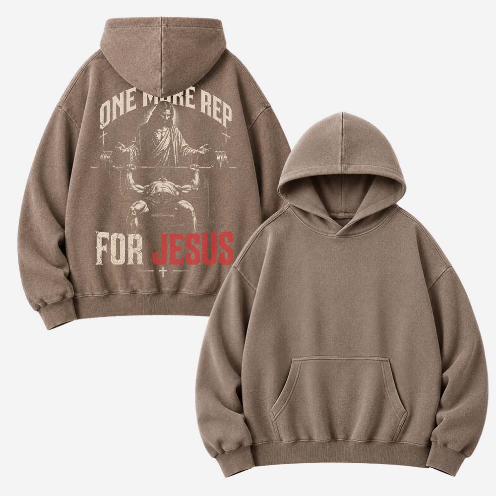 One More Rep Vintage Washed Hoodie
