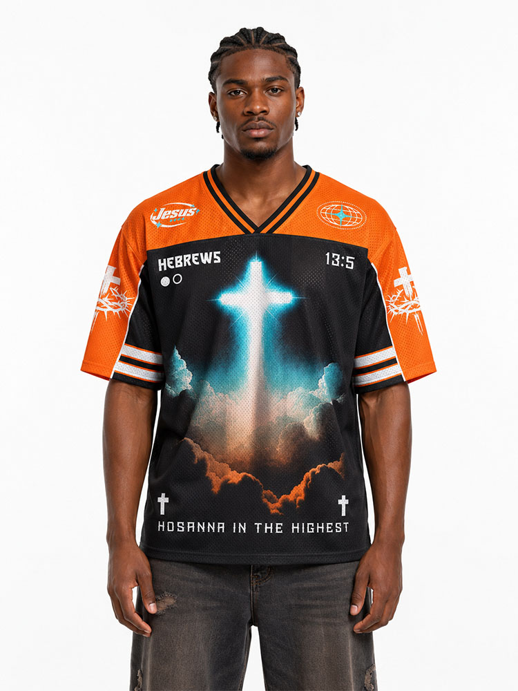 Never Leave You Graphic Mesh Jersey