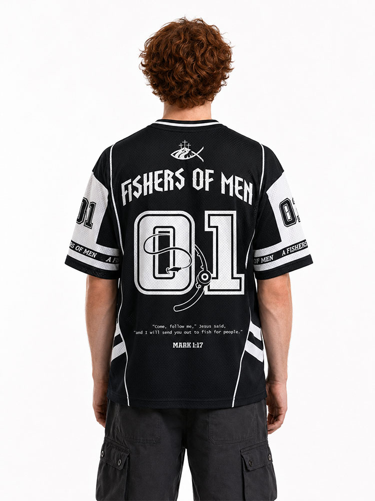 Fisherman Graphic Mesh Jersey