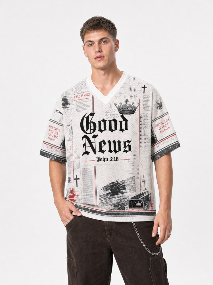 The Good News Graphic Mesh Jersey