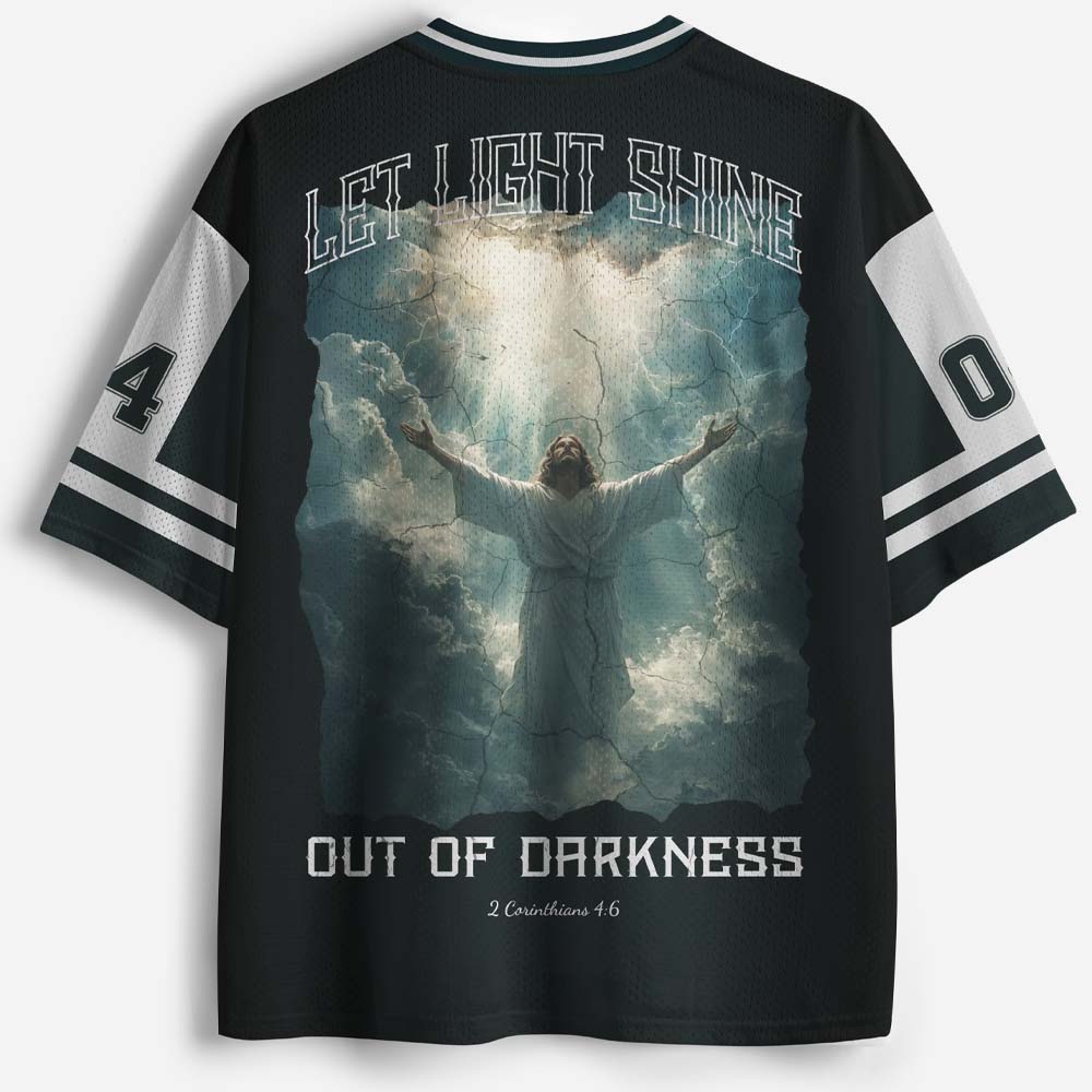 Let Light Shine Out Of Darkness Graphic Mesh Jersey