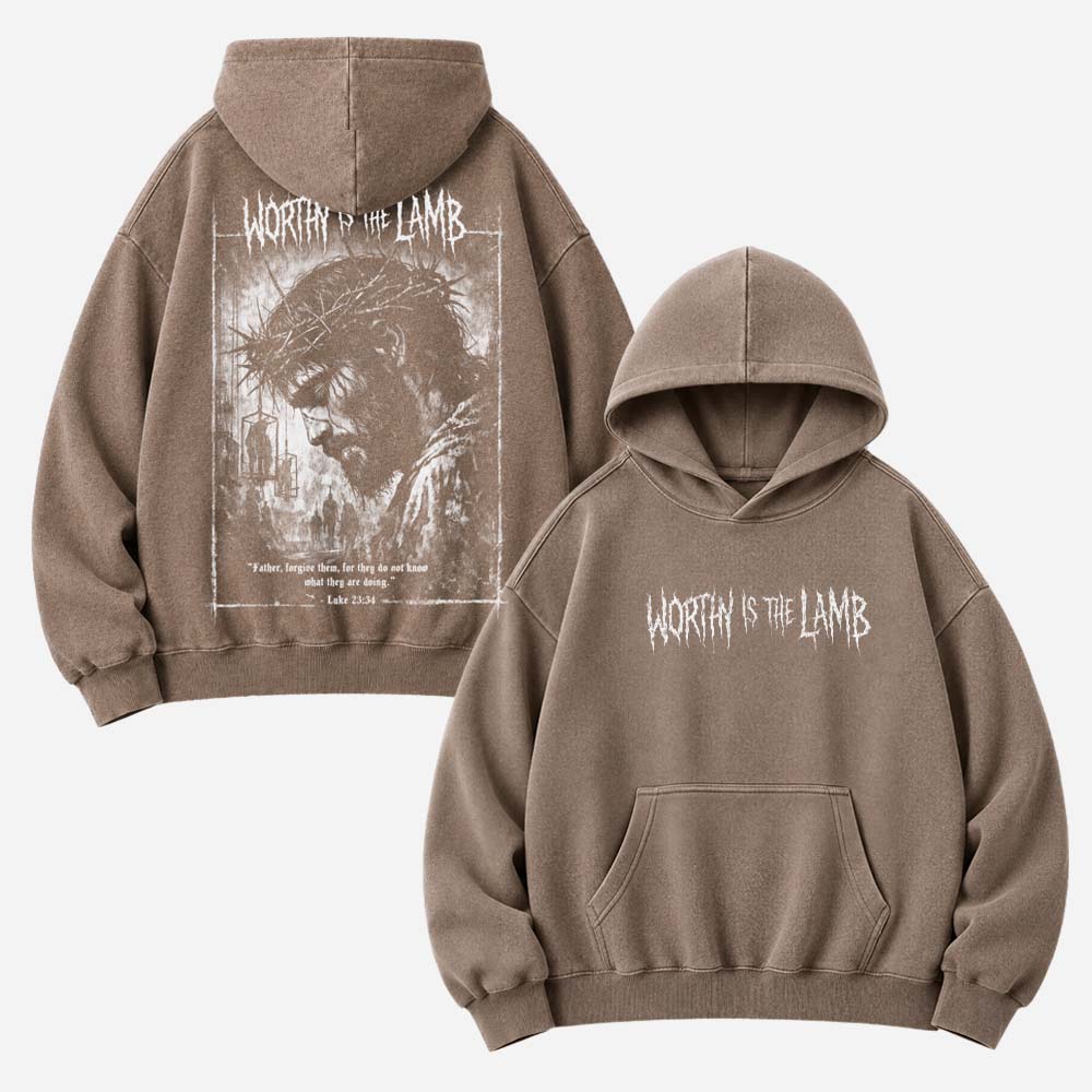Lamb Worthy Vintage Washed Hoodie