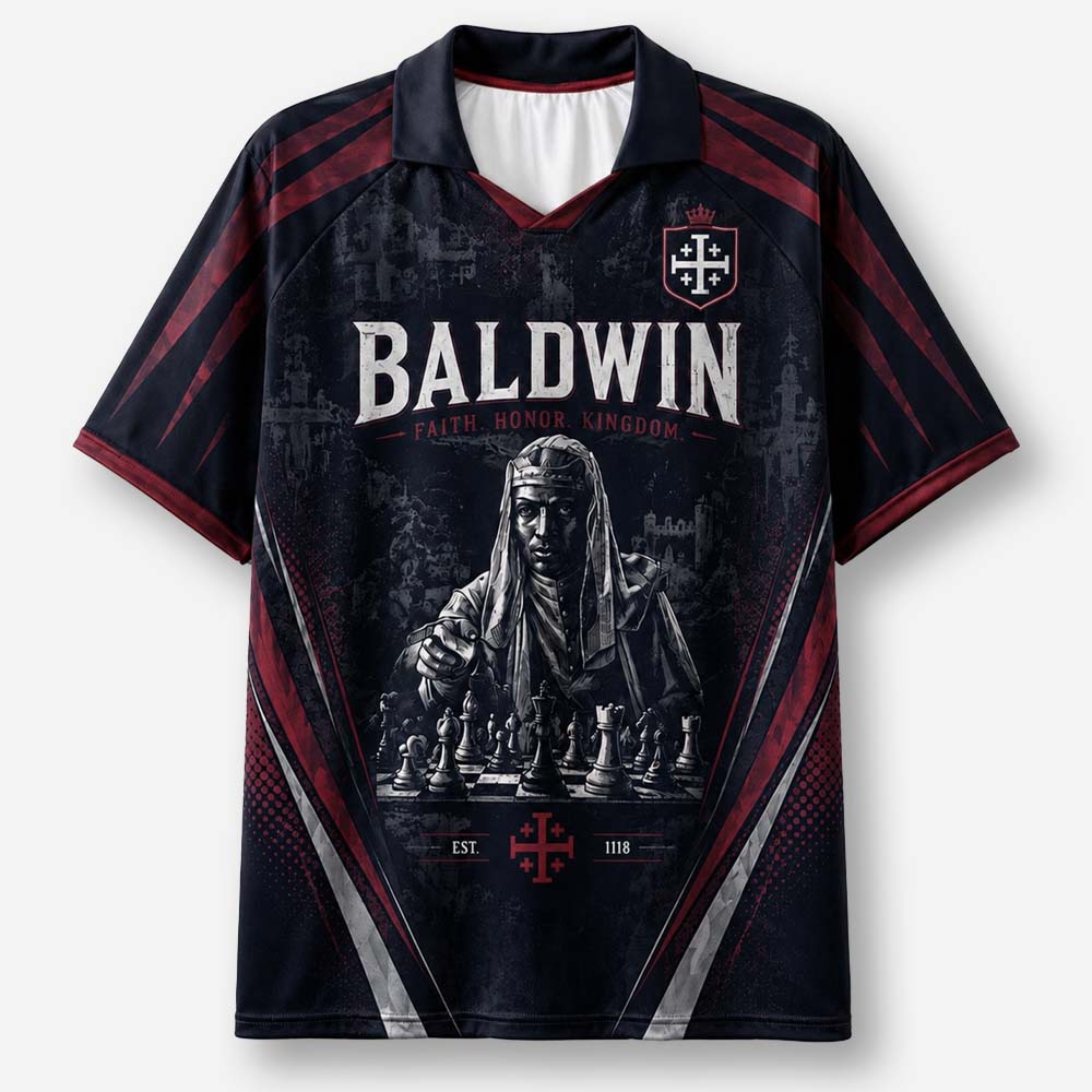 Masked King Graphic Collar Jersey