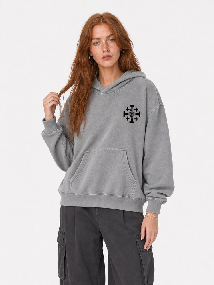 Masked Knight Vintage Washed Hoodie