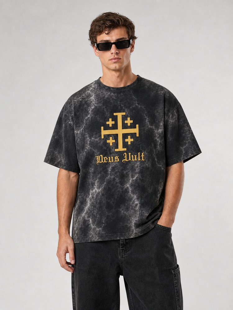 Masked King Eco Oversized Graphic Tees · GRS Certified