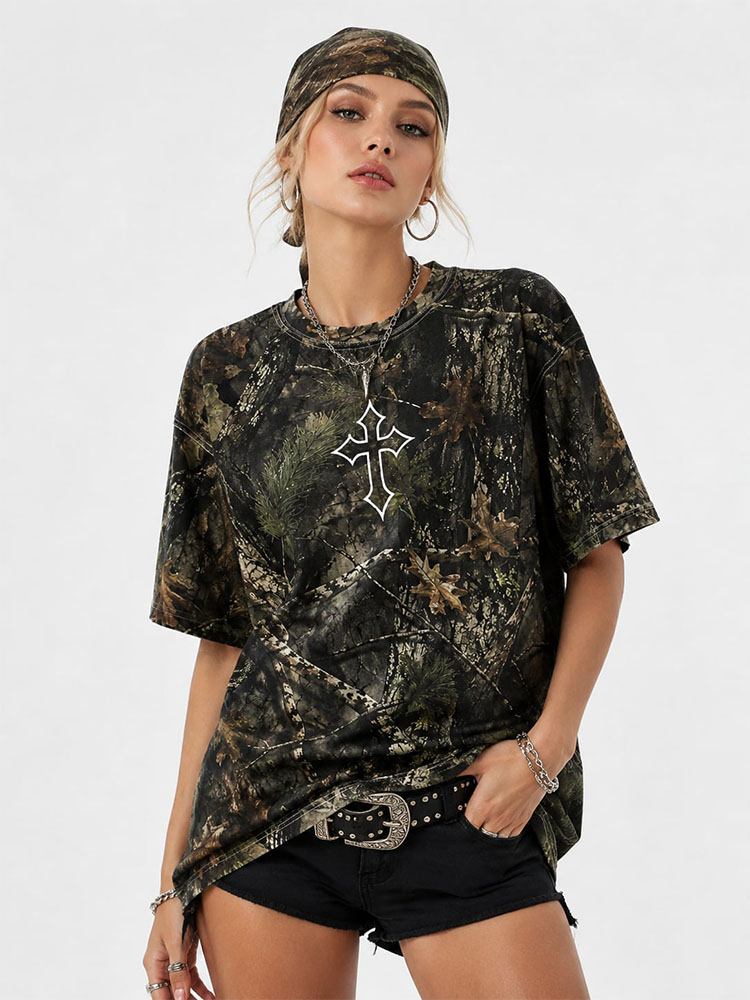 Burden Bearer Eco Oversized Graphic Tees · GRS Certified