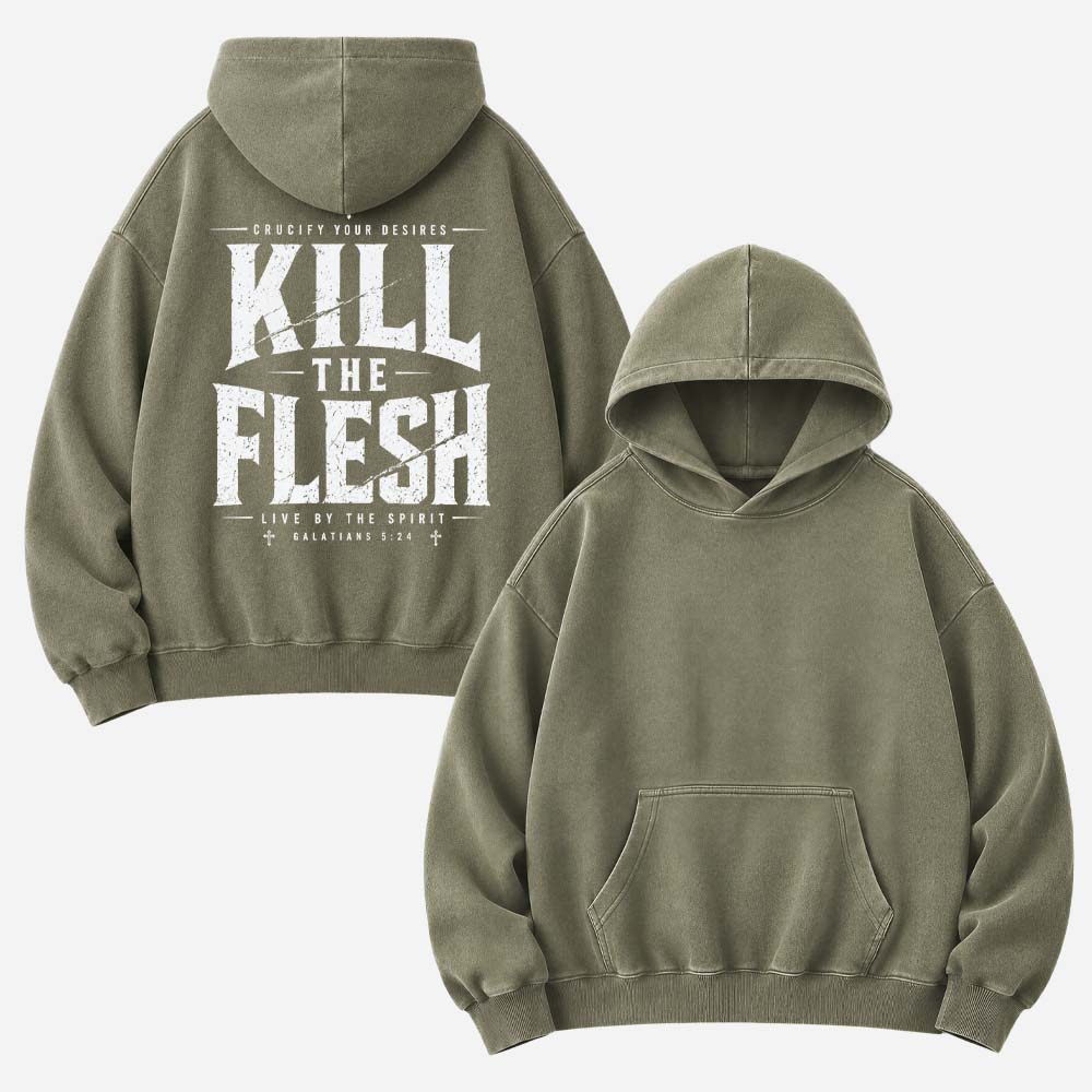 Kill the Flesh Vintage Washed Hoodie