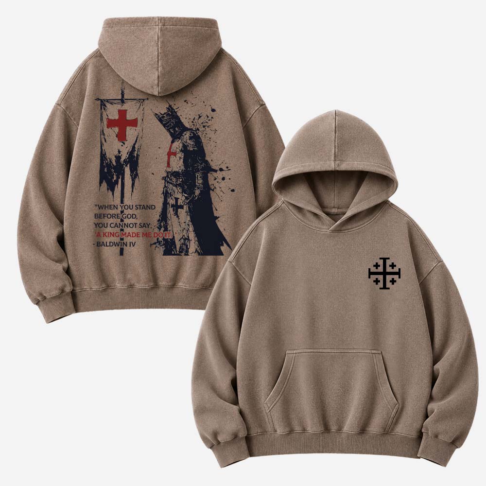 Masked King Vintage Washed Hoodie
