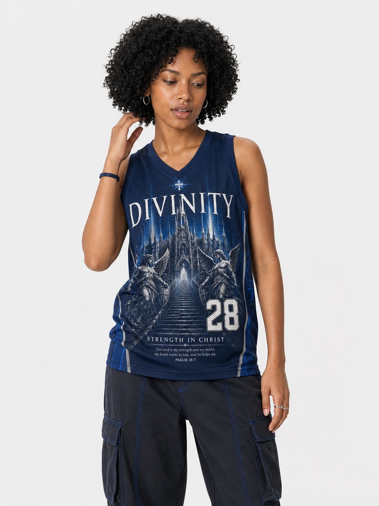 Fortress Strength Graphic Mesh Jersey Tank Top