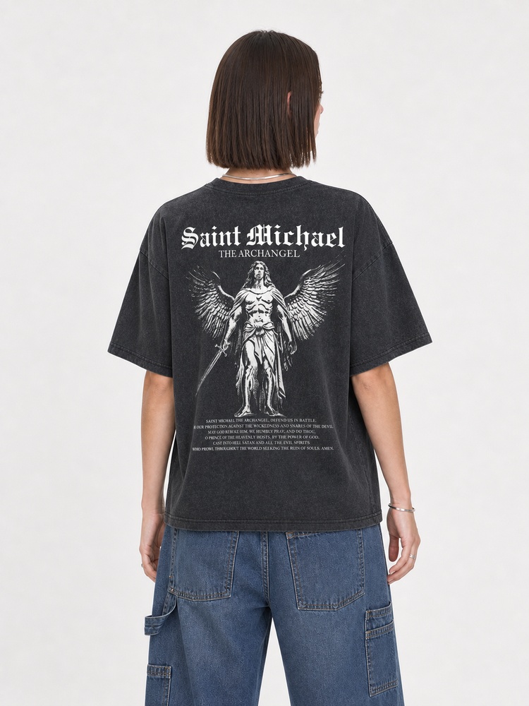 Angel Graphic Vintage Washed T-Shirt