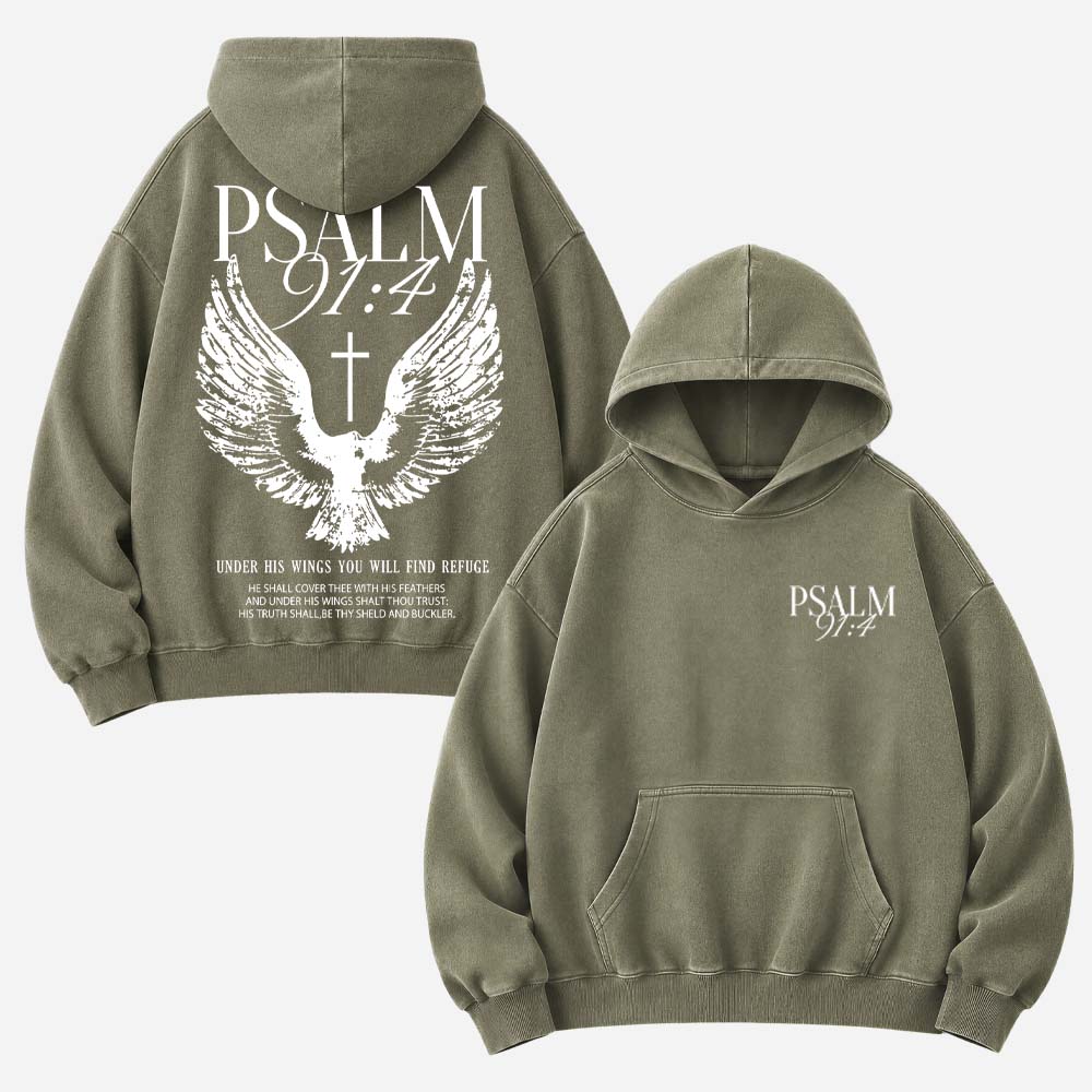 Dove Graphic Vintage Washed Hoodie