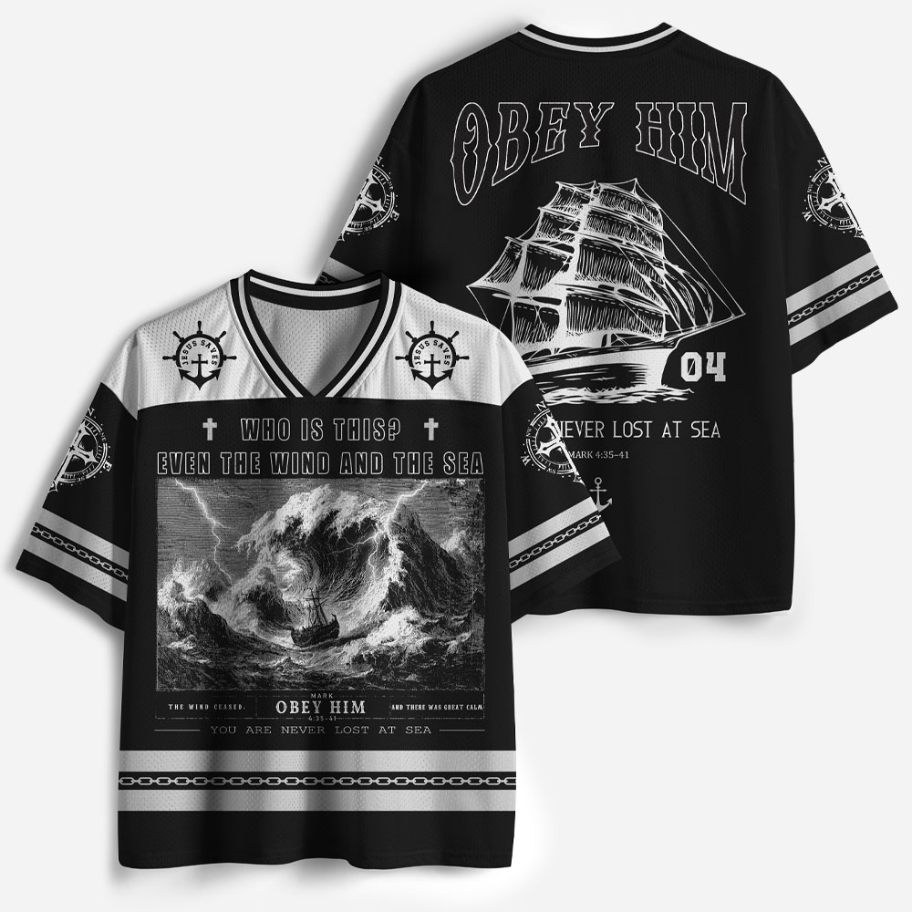 Never Lost at Sea Graphic Mesh Jersey