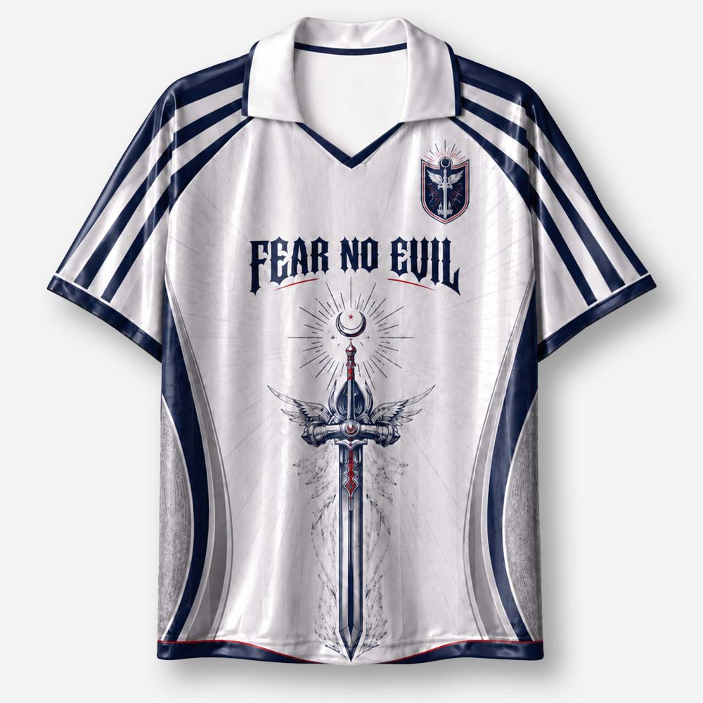 Fearless Sword Graphic Collar Jersey