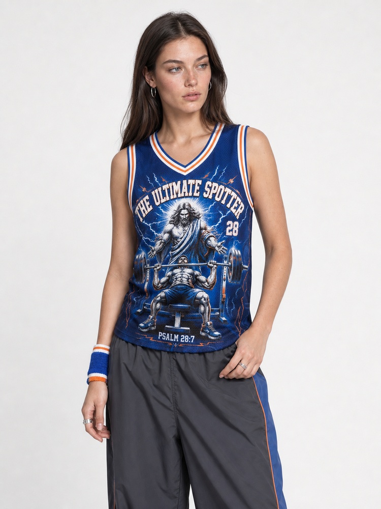 Ultimate Spotter Graphic Mesh Jersey Tank Top