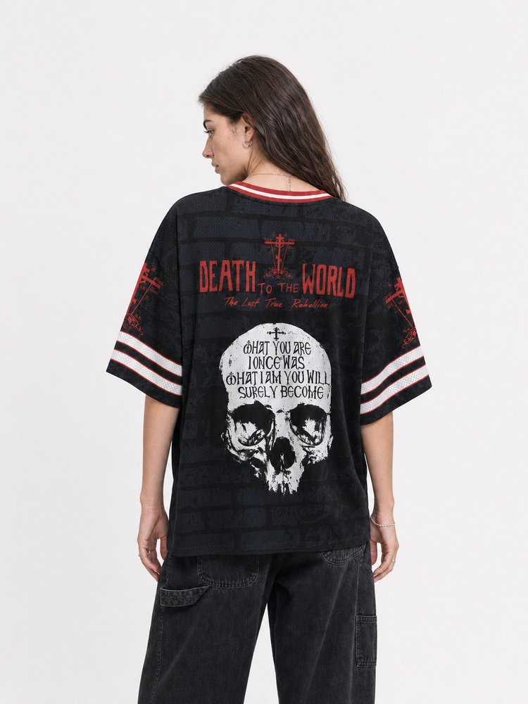 Death to The World Graphic Mesh Jersey