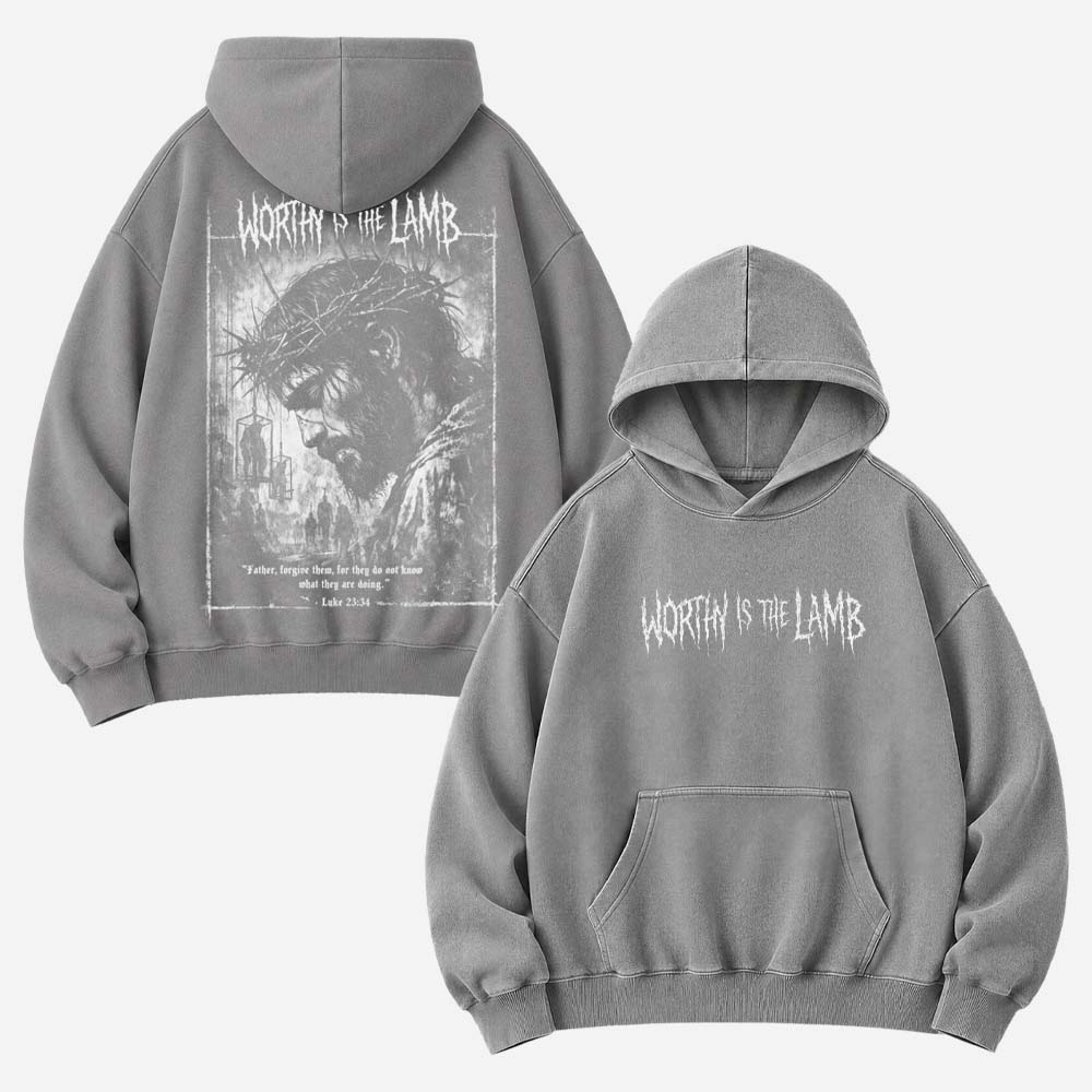 Lamb Worthy Vintage Washed Hoodie