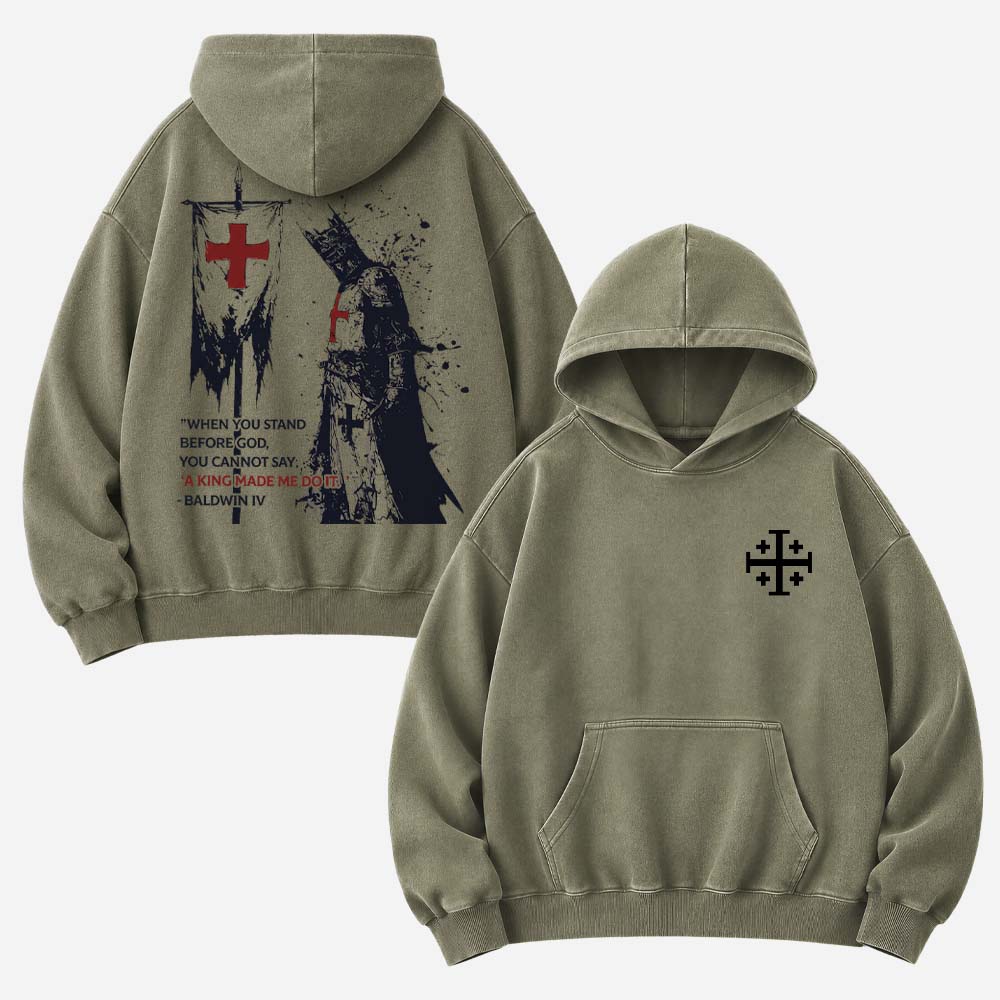 Masked King Vintage Washed Hoodie