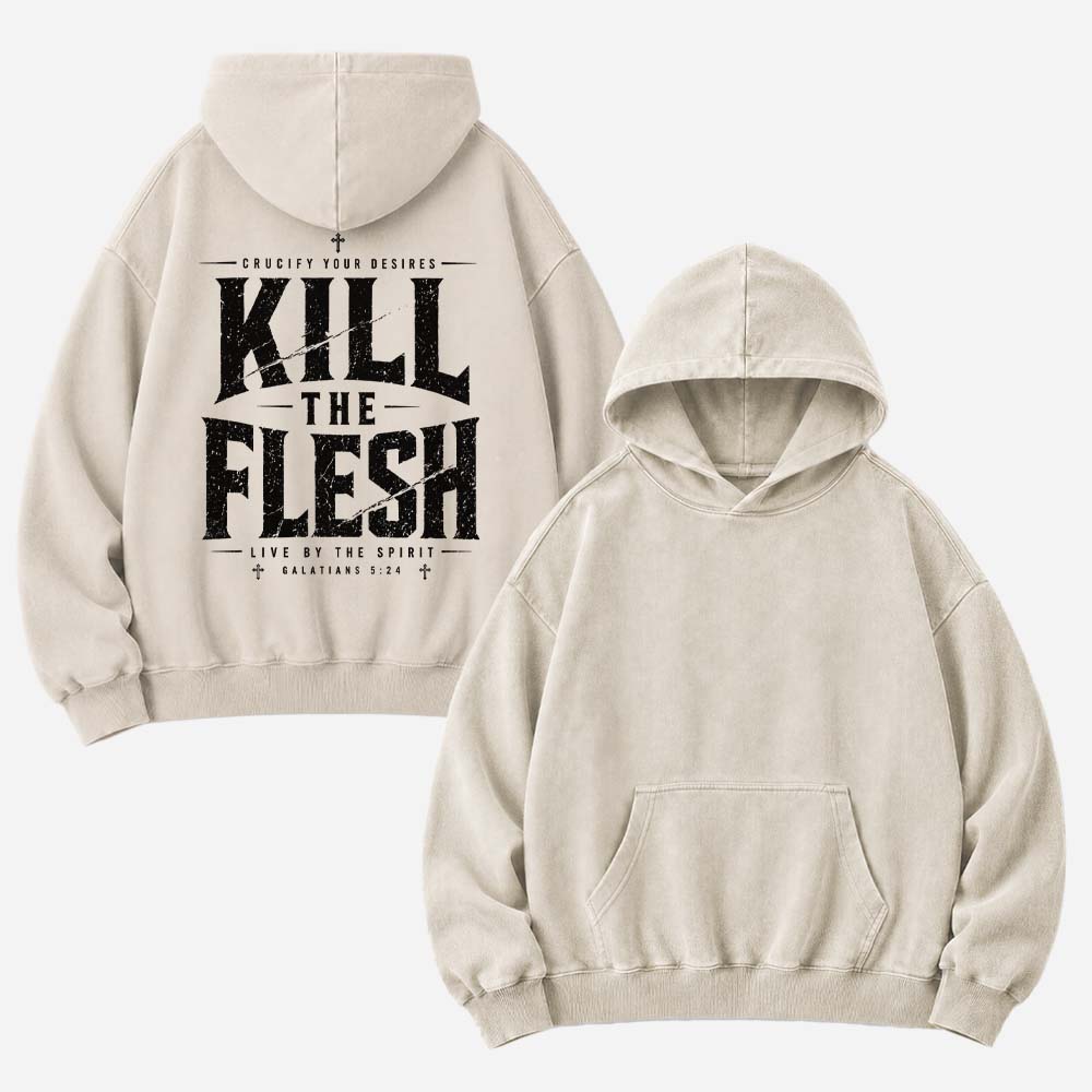Kill the Flesh Vintage Washed Hoodie