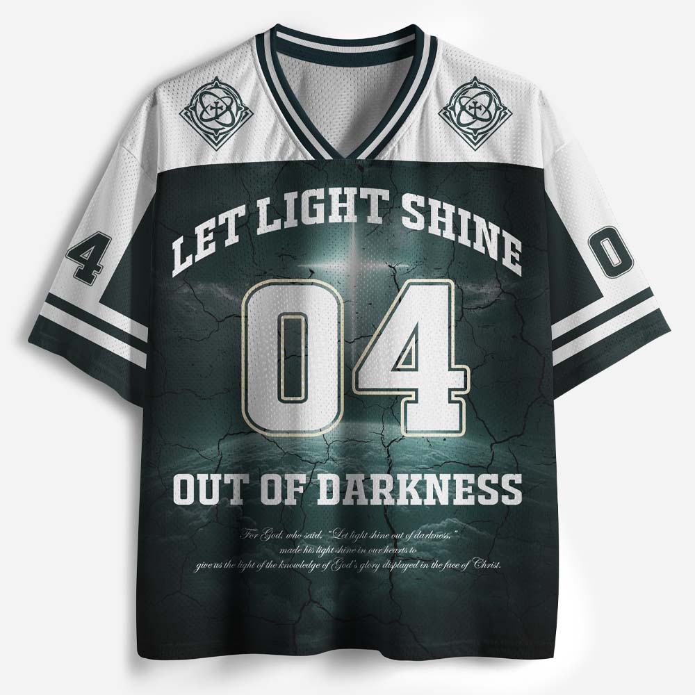 Let Light Shine Out Of Darkness Graphic Mesh Jersey