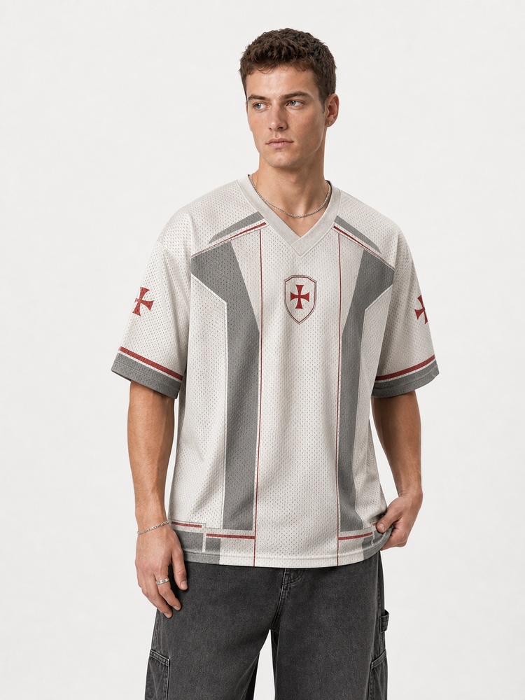 Red Knight Graphic Mesh Jersey