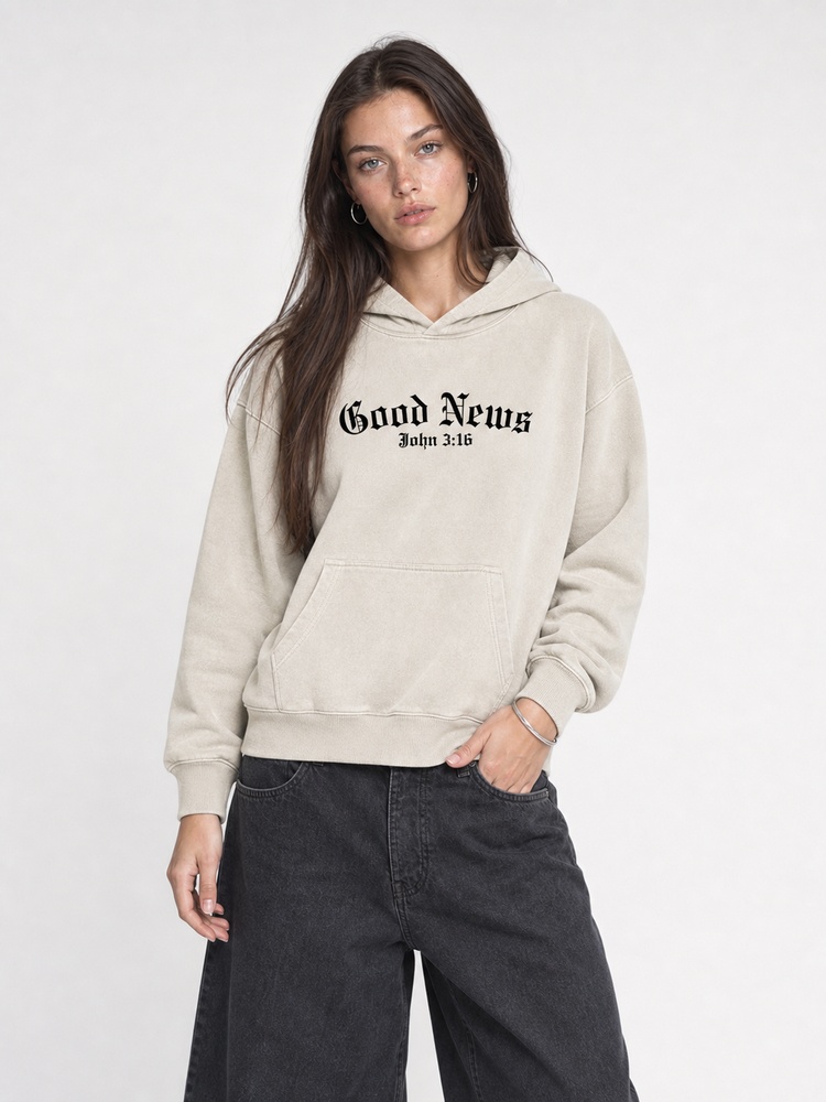 The Good News Vintage Washed Hoodie