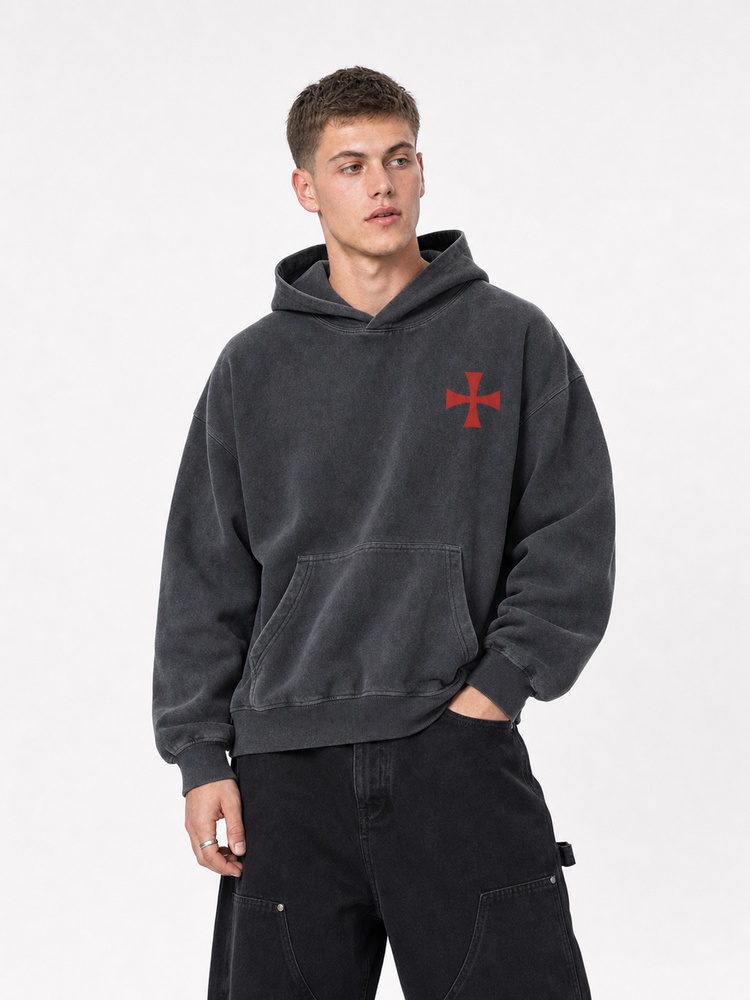 Red Knight Vintage Washed Hoodie