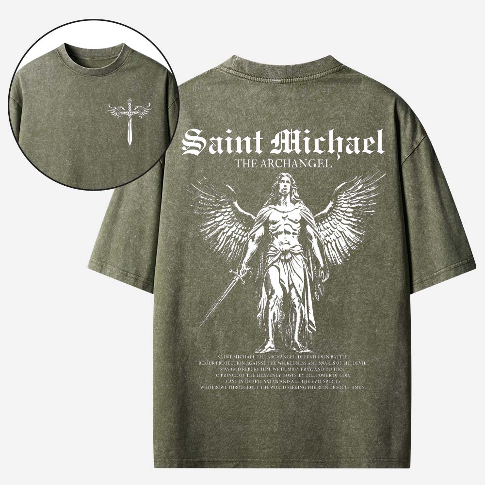 Angel Graphic Vintage Washed T-Shirt